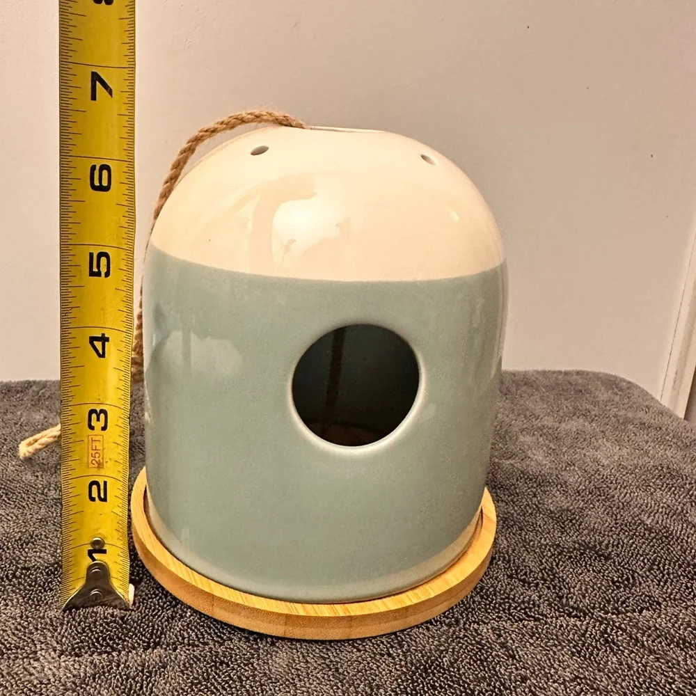 Birch Cottage Ceramic Bird Feeder